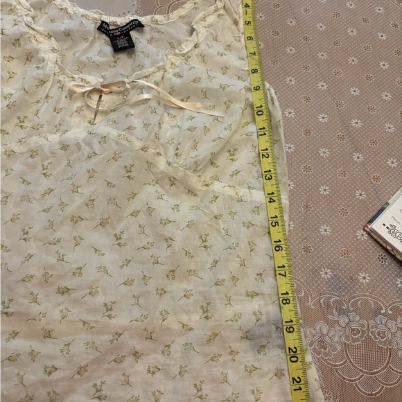 Ralph Lauren polo jeans company Cream Tie Front Ruffled Camisole - Picture 7 of 10